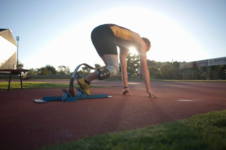 Sprinter in start position nasm cpt